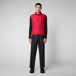 Save The Duck Adam Puffer Vest Rojas | TRNEF6480