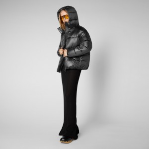Save The Duck Aimie Puffer Jacket Negras | CBANR9752