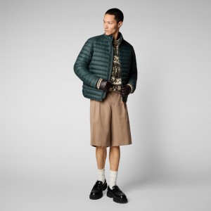 Save The Duck Alexander Puffer Jacket Verde Negras | GKCPY9178