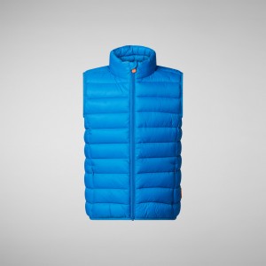 Save The Duck Andy Puffer Vest Azules | YILWD0675