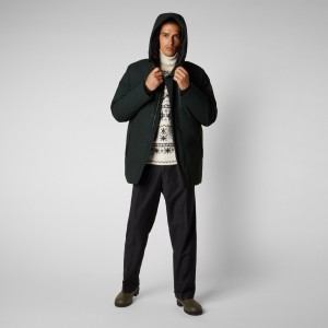 Save The Duck Antoine Encapuchado Parka Verde Negras | WPMBC2089