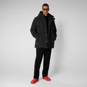 Save The Duck Antoine Encapuchado Parka Negras | DAPRV2541