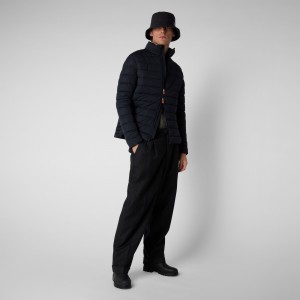 Save The Duck Ari Stretch Puffer Jacket Azules Negras | CHIZR4107