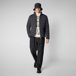 Save The Duck Ari Stretch Puffer Jacket Gris Negras | MNYGJ3452