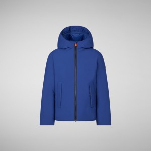 Save The Duck Boky Encapuchado Jacket Azules | PUGKF3692