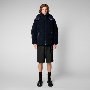 Save The Duck Cereus Puffer Jacket Azules Negras | GTXBY2853