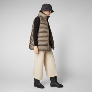 Save The Duck Coral Puffer Vest Gris | JDGQX9328