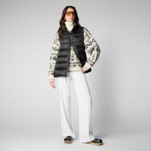 Save The Duck Coral Puffer Vest Negras | KFRAY5920