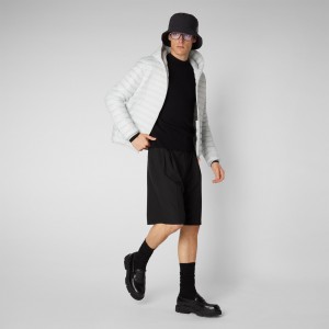 Save The Duck Donald Encapuchado Puffer Jacket Gris | EJDOP0682