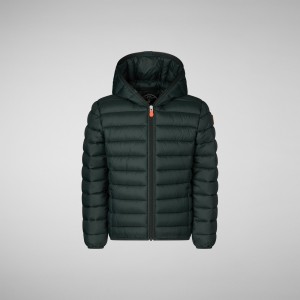 Save The Duck Dony Encapuchado Puffer Jacket Verde Negras | PMBNO3526
