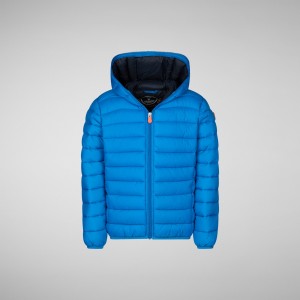 Save The Duck Dony Encapuchado Puffer Jacket Azules | JYLUV0658
