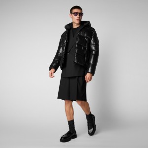 Save The Duck Edgard Encapuchado Puffer Jacket Negras | KDWIX0853