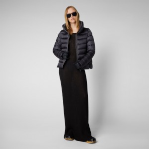 Save The Duck Elsie Puffer Jacket Gris | TVGUK4059