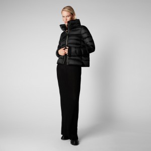 Save The Duck Elsie Puffer Jacket Negras | JORFQ6851