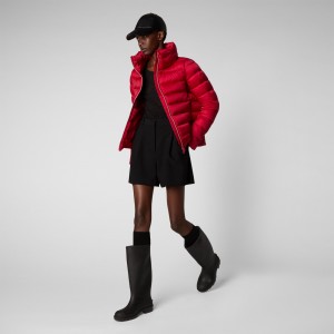 Save The Duck Elsie Puffer Jacket Rojas | DQSLI0142