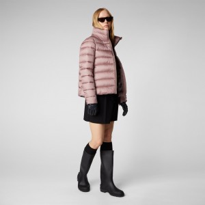 Save The Duck Elsie Puffer Jacket Rosas | FWLES8146