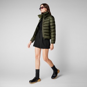 Save The Duck Elsie Puffer Jacket Verde | GOZEV2874