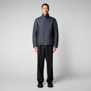 Save The Duck Erion Puffer Jacket Gris Negras | SBICE1482