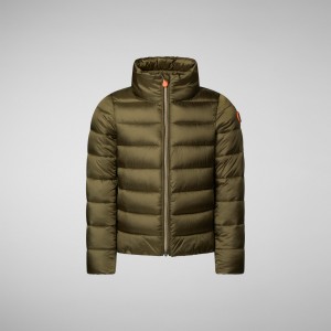Save The Duck Evie Puffer Jacket Verde | OLPNQ4758