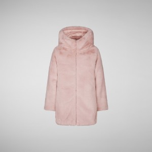 Save The Duck Flora Reversible Encapuchado Coat Rosas | OSTQK8693