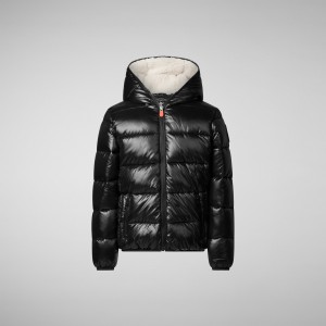 Save The Duck Gavin Encapuchado Puffer Jacket Negras | NDOTP7419