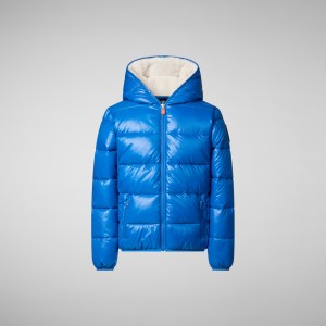 Save The Duck Gavin Encapuchado Puffer Jacket Azules | EDCVN3927