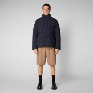Save The Duck Halim Jacket Azules Negras | BQEJL2657