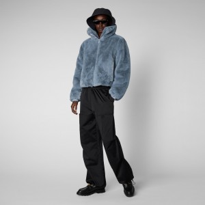 Save The Duck Jeon Reversible Faux Fur Jacket Azules | KCLJP9470