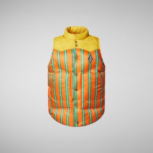 Save The Duck Lemur Puffer Vest Naranjas | EPTSO2608