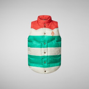 Save The Duck Lemur Puffer Vest Verde | UQFAG2671