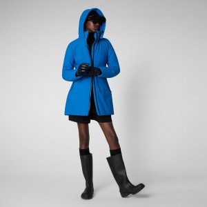 Save The Duck Lila Encapuchado Jacket Azules | OHUXI1437