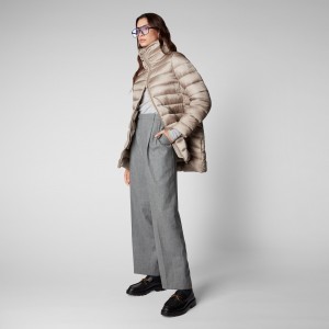 Save The Duck Lydia Puffer Coat Gris | LSVMI4670