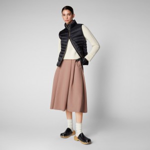 Save The Duck Lynn Puffer Vest Negras | DWSKL5321