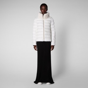 Save The Duck Mei Puffer Jacket Blancas | YTWGI9462