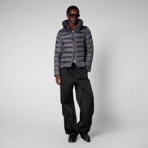Save The Duck Mei Puffer Jacket Moradas | MGQRK3760
