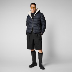 Save The Duck Morus Encapuchado Jacket Negras | XTHJW7983