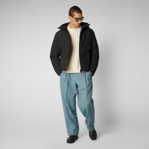 Save The Duck Obione Encapuchado Puffer Jacket Negras | GCYLQ7163