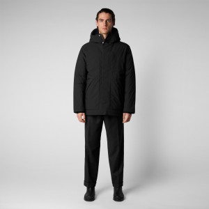 Save The Duck Phrys Encapuchado Coat Negras | GHJNW6173