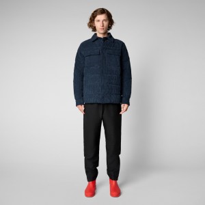 Save The Duck Phytum Jacket Azules Negras | FZHOQ2879