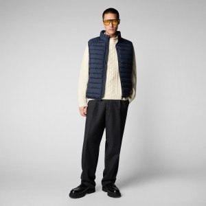 Save The Duck Rhus Puffer Vest Azules Negras | LGBTJ4076