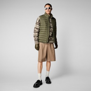 Save The Duck Rhus Puffer Vest Verde | XUVDR5906