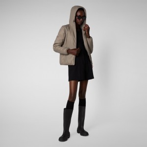 Save The Duck Ruth Encapuchado Jacket Gris | GSHZC8407