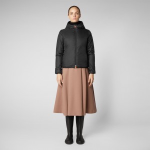 Save The Duck Ruth Encapuchado Jacket Negras | FMTUV2569