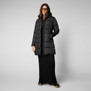 Save The Duck Taylor Encapuchado Puffer Coat Negras | SOCRT7182