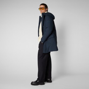 Save The Duck Wilson Arctic Encapuchado Parka Azules Negras | GQWNO9275