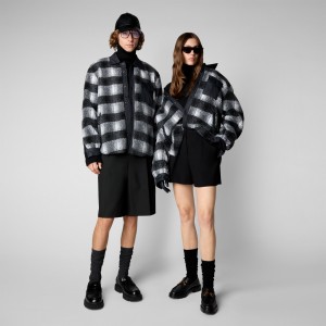 Save The Duck Yura Shirt Jacket Blancas Negras | ZHIUT8942