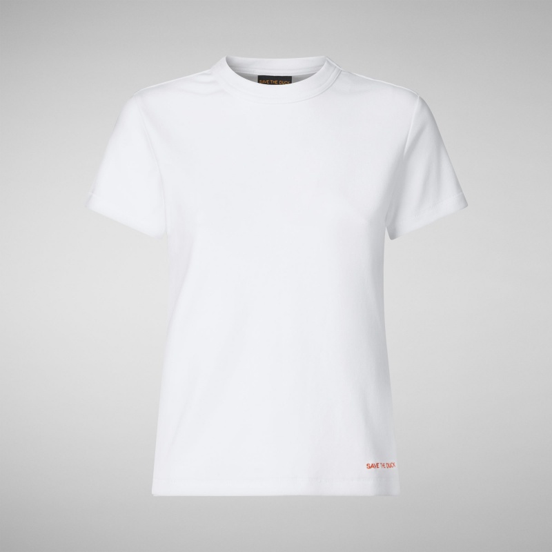Save The Duck Abola T-Shirt Blancas | BQMIN8231