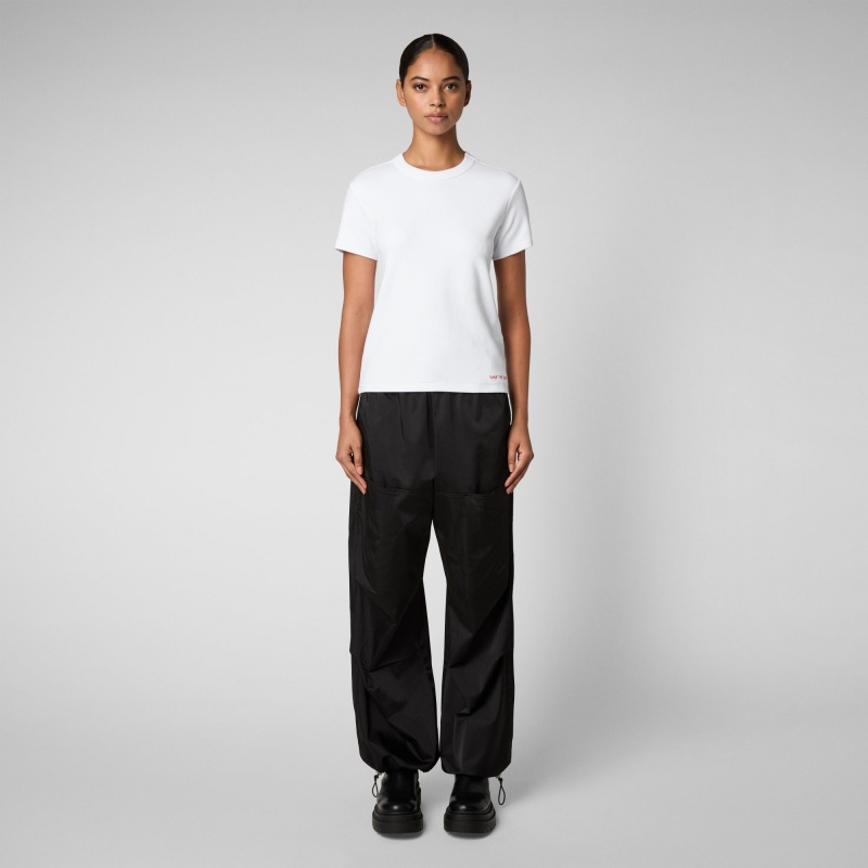 Save The Duck Abola T-Shirt Blancas | BQMIN8231