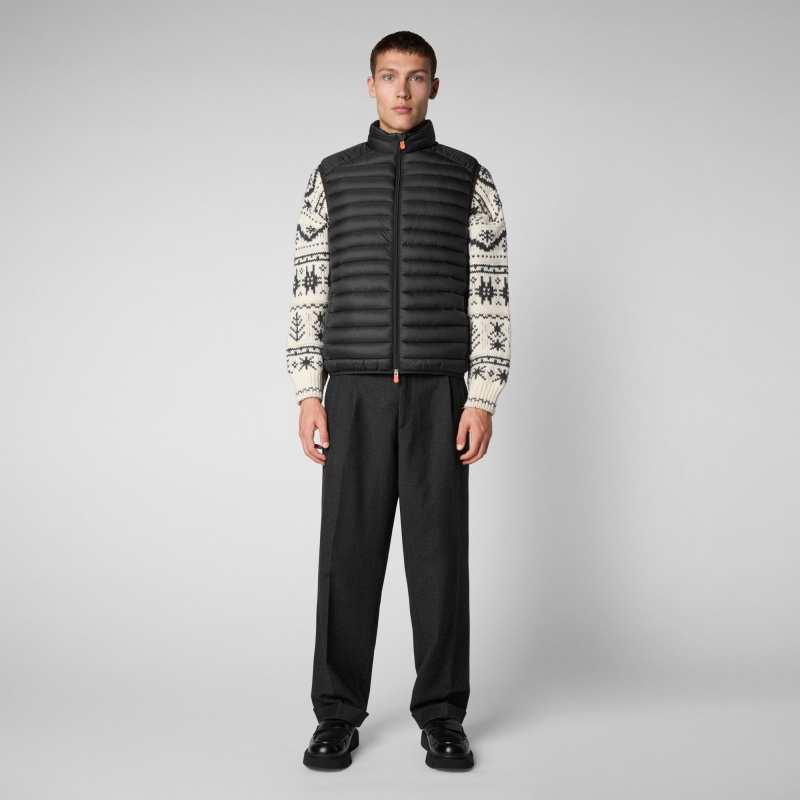 Save The Duck Adam Puffer Vest Negras | XNGMW1985