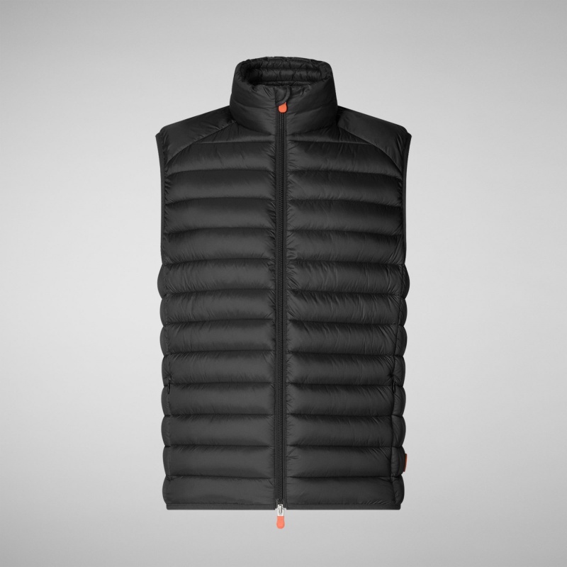 Save The Duck Adam Puffer Vest Negras | XNGMW1985
